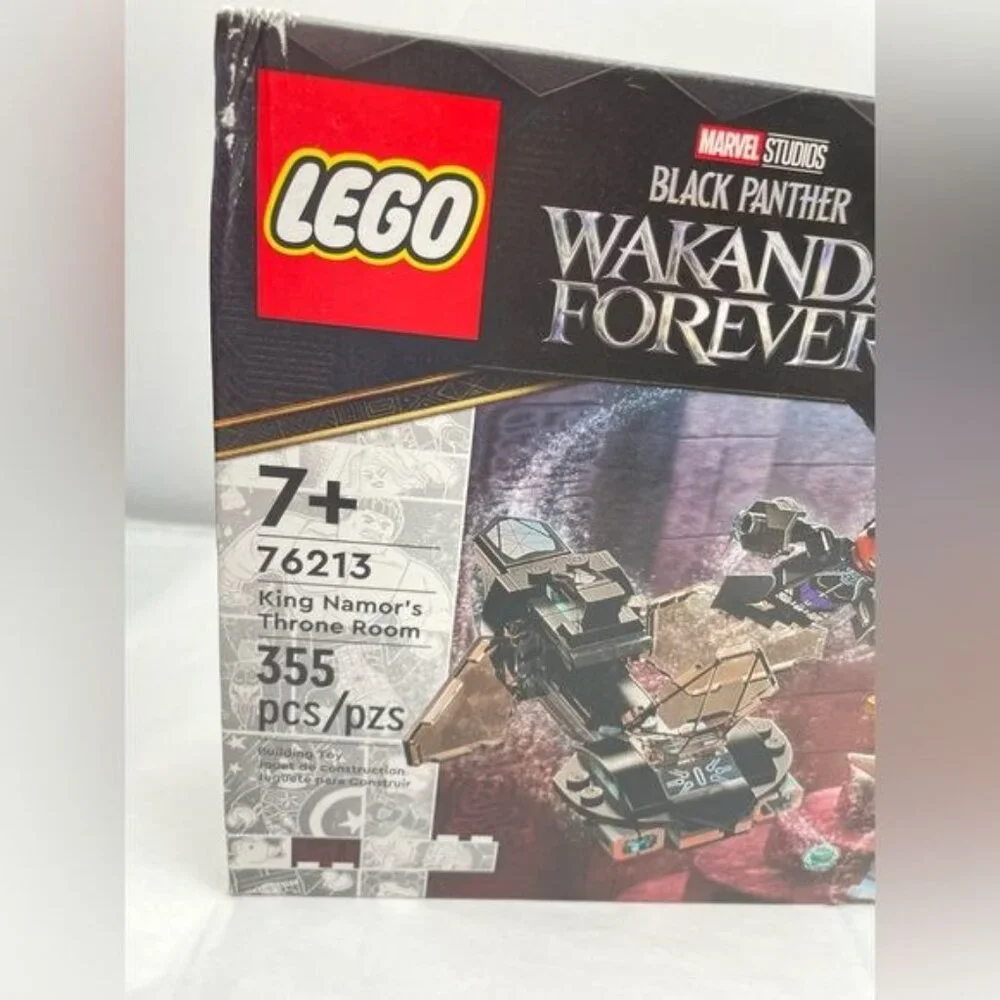 LEGO Marvel Black Panther WAKANDA FOREVER King Namor’s Throne Room 355 Pcs